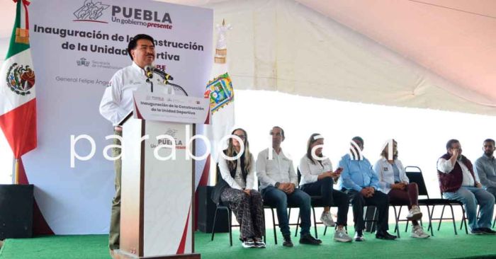 Inaugura Javier Aquino la Unidad Deportiva del municipio de General Felipe Ángeles