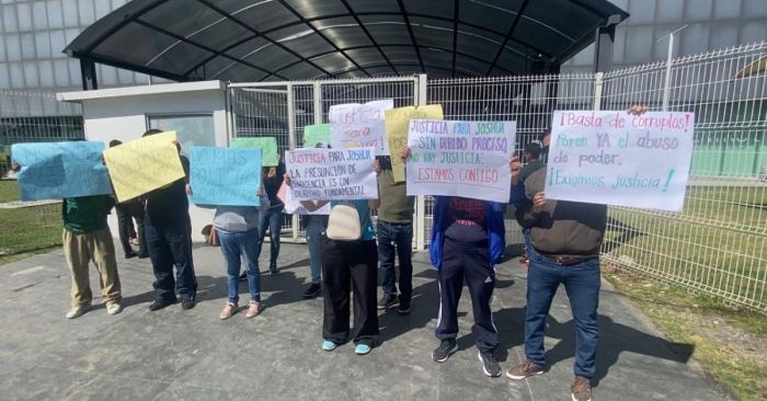 Se manifiestan contra detención arbitraria de la Policía Municipal de Puebla