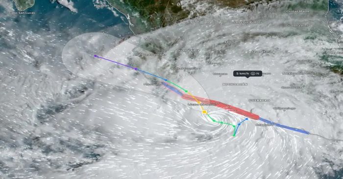 Alertan por la llegada de huracán &#039;John&#039;, podría tocar tierra entre Aquila y Manzanillo