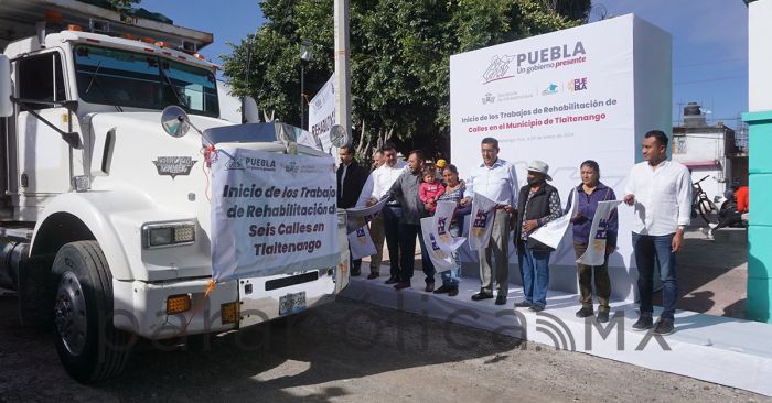 Comienzan rehabilitación de pavimento en Tlaltenango