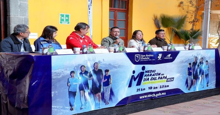 Anuncian en San Andrés Cholula Medio Maratón del Día del Papá 2024