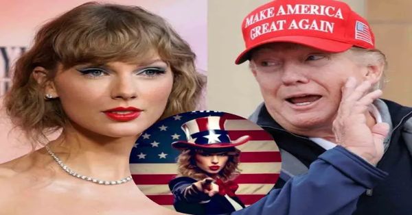 Comparte Donald Trump imágenes trucadas en las que se atribuye apoyo de Taylor Swift