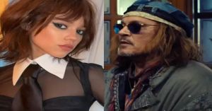 Revela Jenna Ortega de un posible romance con Johnny Depp