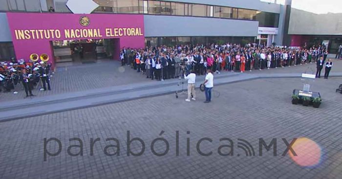 Con Ceremonia Cívica, INE da inicio al proceso electoral