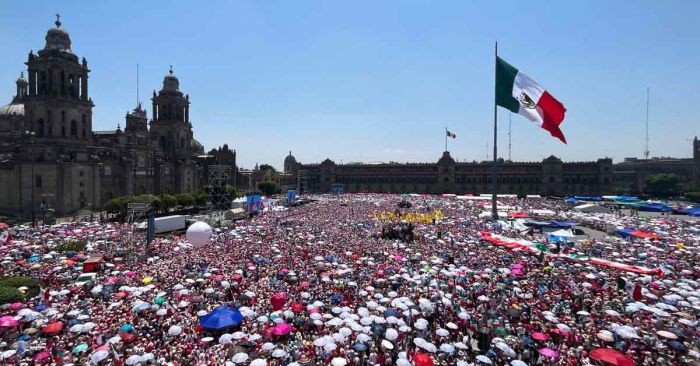 Va México “requetebién”: AMLO tras “Marea Rosa” y tercer debate presidencial