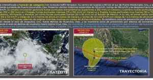 Prevé PC Estatal lluvias fuertes por huracán “John”