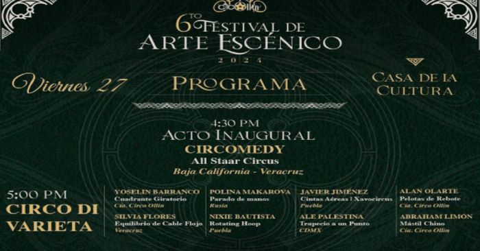 Celebran el Festival Circense en su sexta edición a la ciudad de Puebla