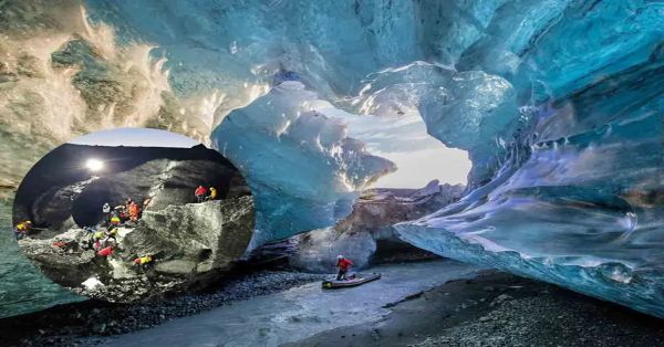 Colapsa cueva de hielo en Islandia, reportan un muerto