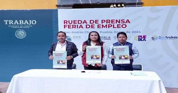 Realizarán en San Andrés Cholula la Primera Feria del Empleo este 2024