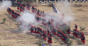 Escenifican batalla del 5 de Mayo en la XXV zona militar