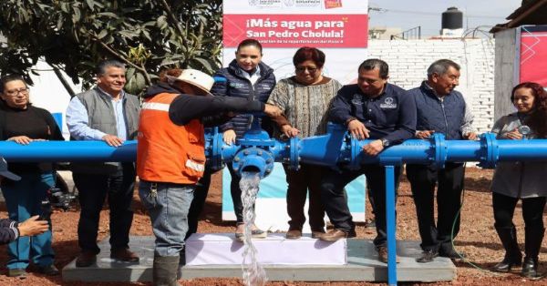 Inauguran en San Pedro Cholula pozo 4