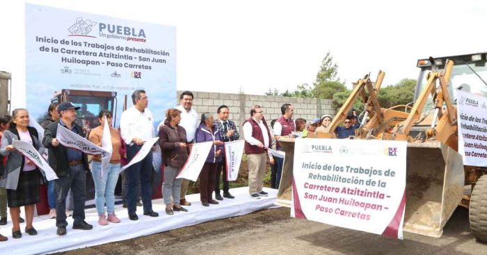 Inicia rehabilitaci&oacute;n de carreteras en Atzitzintla