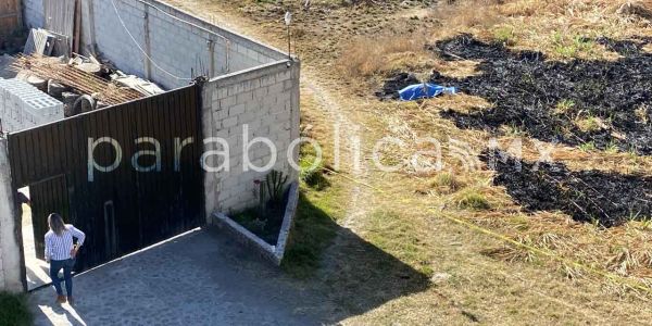 Hallan cuerpo calcinado en Flor del Bosque en Amozoc