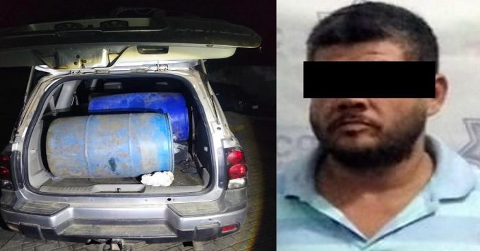 Detienen a presunto huachicolero en Xicotepec