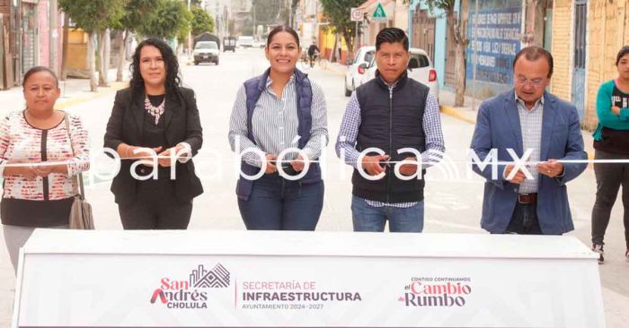 Inaugura Lupita Cuautle Torres calle rehabilitada en la colonia Lázaro Cárdenas