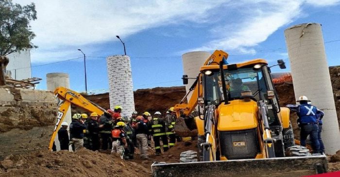 Localizan sin vida a trabajadores sepultados en el Distribuidor Vial Angelópolis