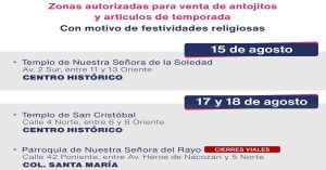 Realizarán festividades religiosas, te decimos dónde
