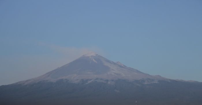 Continúa la actividad del volcán Popocatépetl