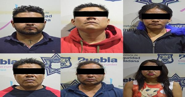 Detienen a seis de la banda de “Los Chitas” en la capital poblana