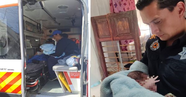 Ayudan param&eacute;dicos de PC a nacer a un beb&eacute; en Granjas de San Isidro