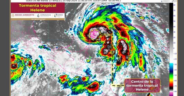 Advierte Congua por ciclón tropical &quot;Helene&quot;; azotará costas de Cancún