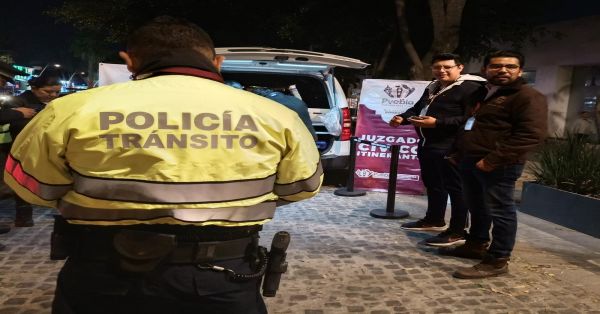 Realizan operativo alcoholímetro para evitar accidentes