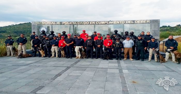 Fortalecen Puebla y Tlaxcala operatividad de unidades caninas: SSP