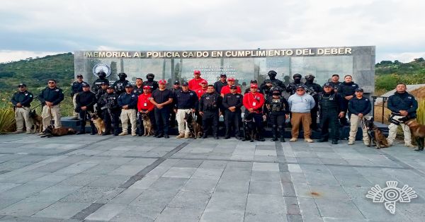 Fortalecen Puebla y Tlaxcala operatividad de unidades caninas: SSP