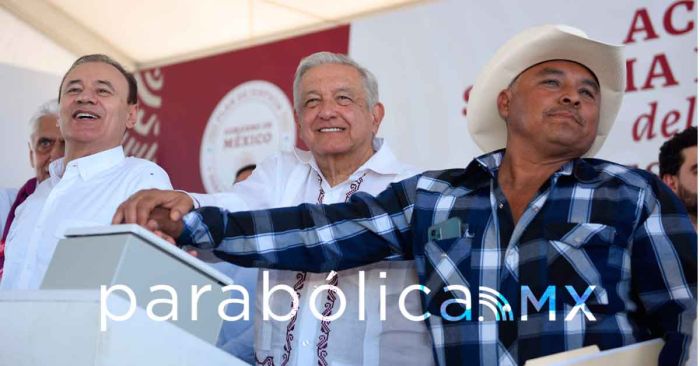 Inaugura AMLO el Acueducto Yaqui