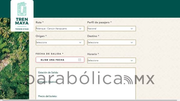 Presentan página oficial de venta de boletos del Tren Maya
