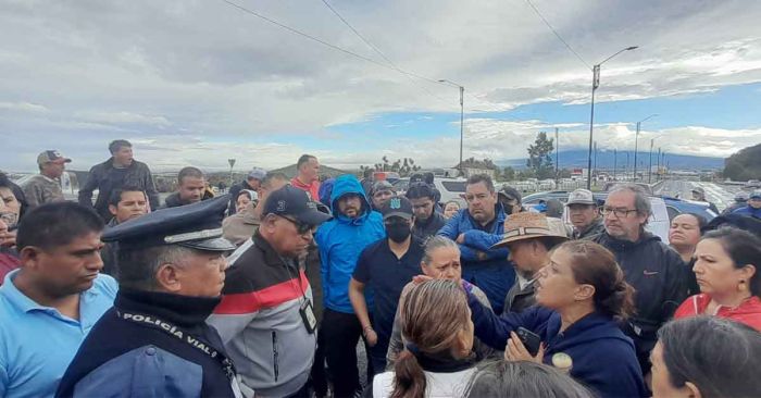 Liberan un carril del bloqueo en Periférico Ecológico: Segob