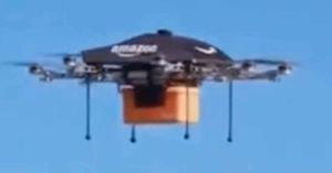 Pone en marcha Amazon su sistema de entrega con drones