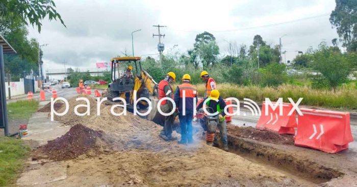 Construye Agua de Puebla nuevo colector y red pluvial en la zona de Chapulco