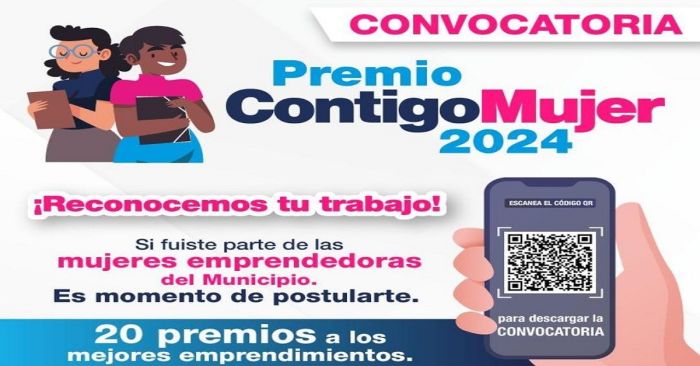 Abre Ayuntamiento de Puebla convocatoria para ‘Premio Contigo Mujer 2024’