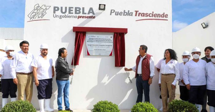 Inaugura Sergio Salomón rastro municipal en Chalchicomula