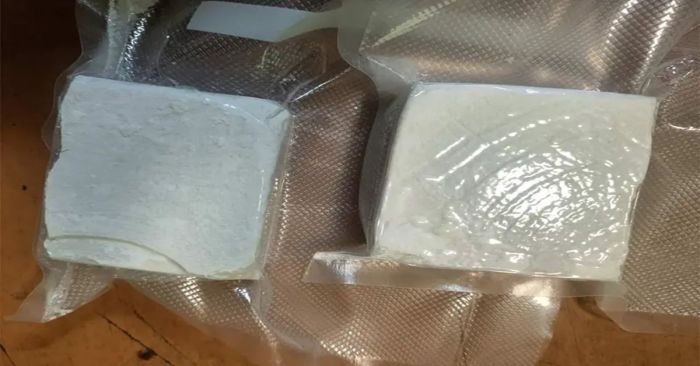 Localizan cocaína, estaba en un bote de suplemento alimenticio en Jalisco