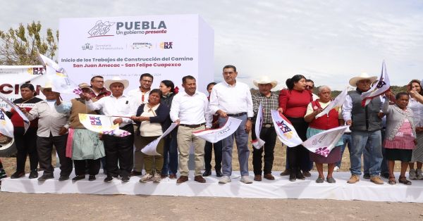 Trabajan en Puebla por los que menos tienen: Sergio Salomón