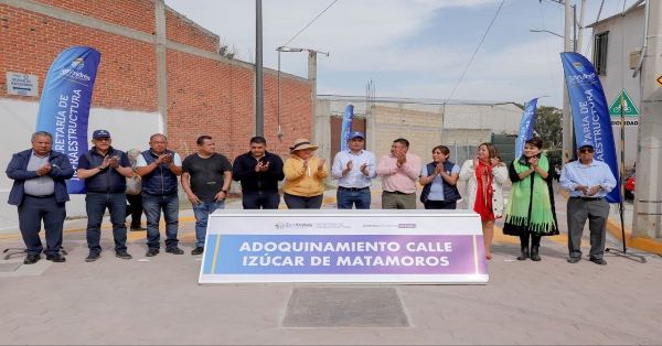 Entregan obras en calles de San Andrés Cholula