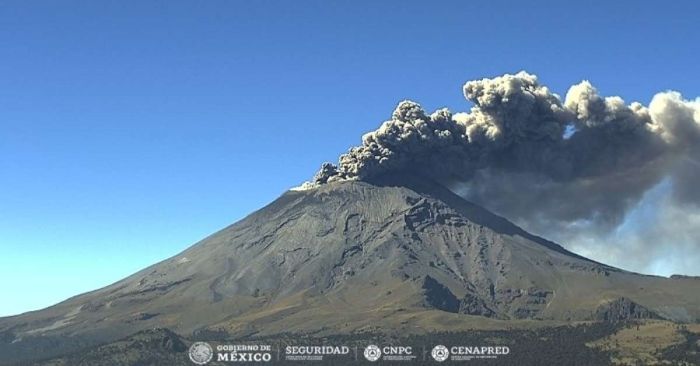 Amaneció intenso el Popocatépetl, registra dos sismos, exhalaciones y varios minutos de tremor