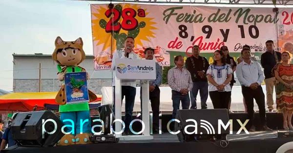 Inaugura Edmundo Tlatehui la edici&oacute;n n&uacute;mero 28 de la Feria del Nopal