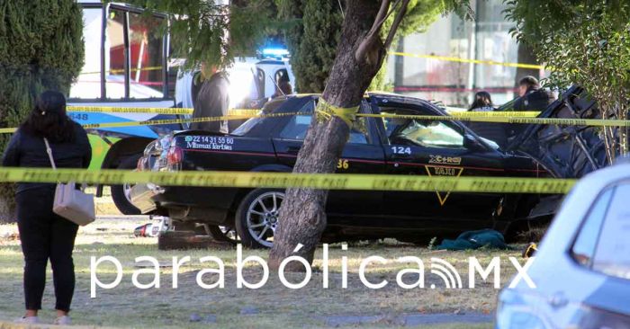 Muere taxista en un choque en el Bulevar 5 de Mayo