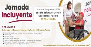Realizará SEDIF &quot;Jornada Incluyente&quot; para personas con discapacidad en Coxcatlán