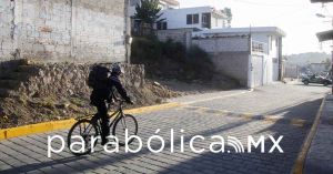 Entrega ayuntamiento calles rehabilitadas en San Pablo Xochimehuacán