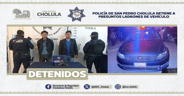 Recuperan auto robado en Cuautlancingo, se desata persecución