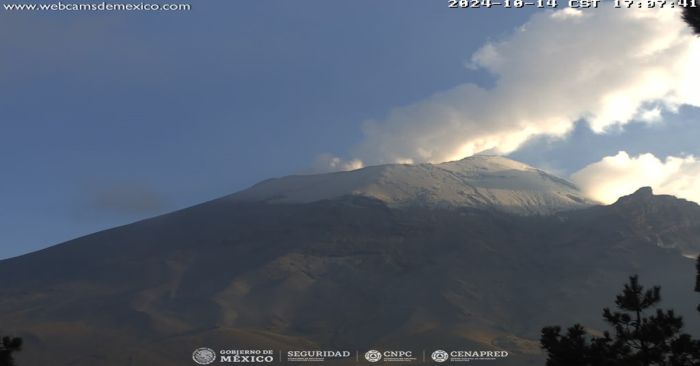 Permanece en calma el Popocatépetl, registra 9 exhalaciones en 24 horas