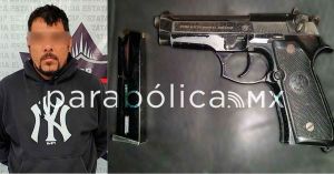 Detienen SSP y SEMAR en Chignahuapan a hombre con arma de fuego sin licencia