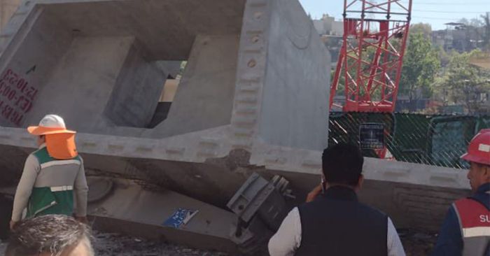 Cae estructura del Tren Interurbano México-Toluca en CDMX