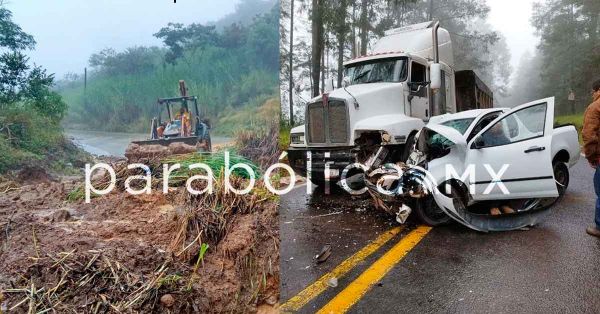 Dejan lluvias derrumbes, inundaciones y accidentes