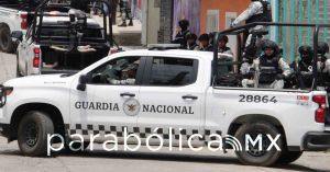 Reconoce Aquino la labor de la Guardia Nacional en Puebla