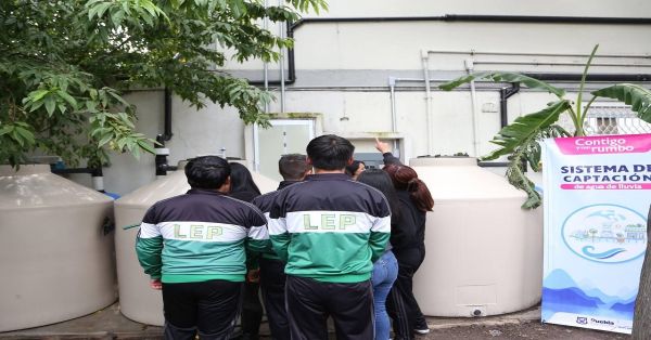 Implementar&aacute;n captadores de agua de lluvia en escuelas de Puebla capital